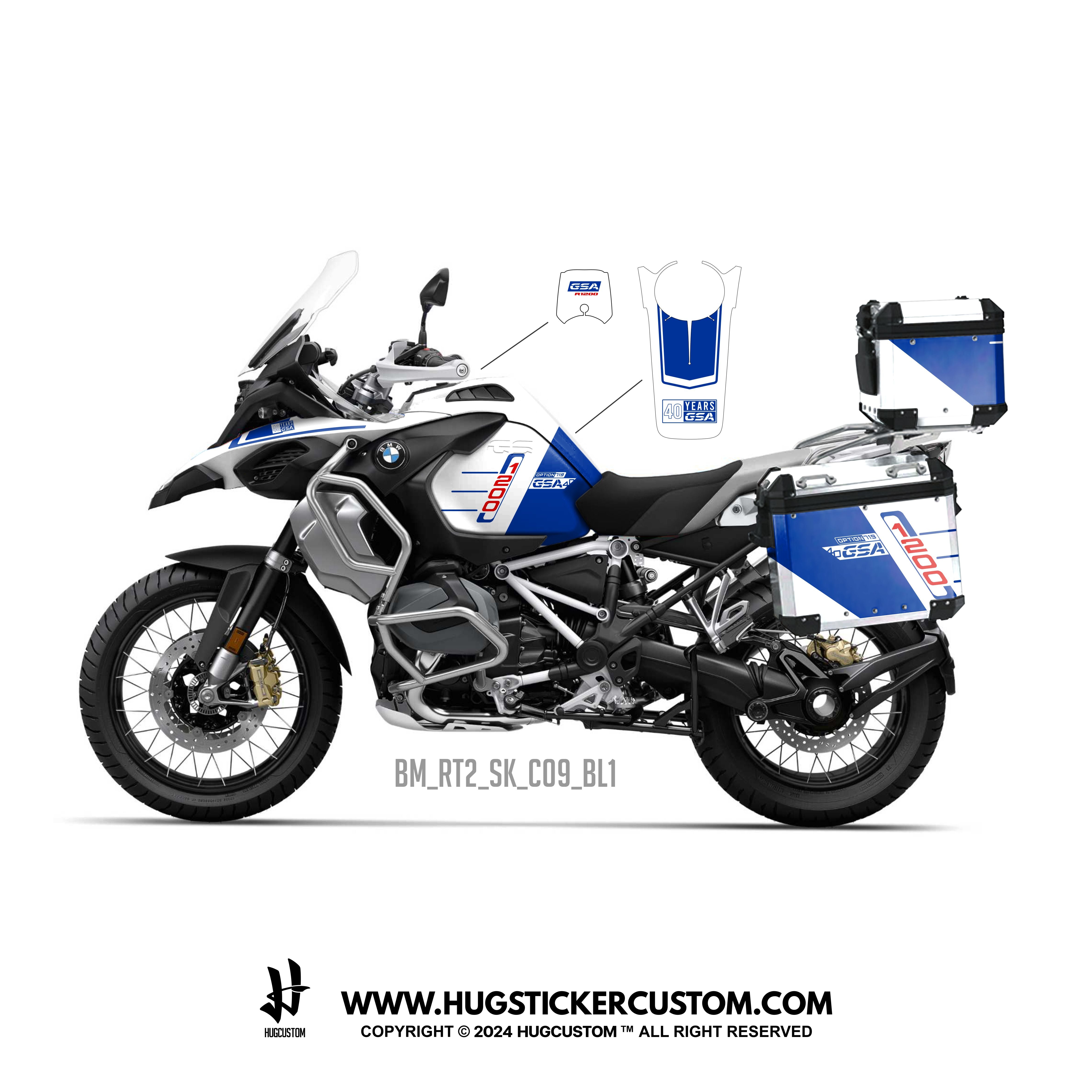 BMW R1200/1250 GS GS Adventure Sticker – '40 Year' Design