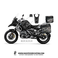 BMW R1200/1250 GS & GS Adventure Sticker – 'APRS23' Design - HUGSTICKERCUSTOM