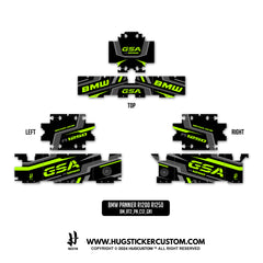 BMW R1200/1250 GS & GS Adventure Sticker – 'APRS23' Design - HUGSTICKERCUSTOM
