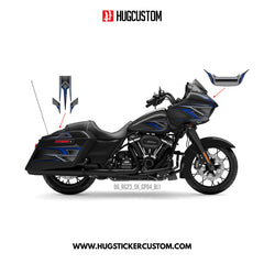HUGCUSTOM Sticker Kit for Touring RG (FLTRX) (2015-2023) - 'Club Style' Design - HUGSTICKERCUSTOM