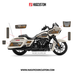 HUGCUSTOM Sticker Kit for Touring RG (FLTRX) (2015-2023) - 'VIP' Design - HUGSTICKERCUSTOM