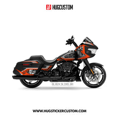 HUGCUSTOM Sticker Kit for Touring RG (FLTRX) (2024-2025) - 'Age of Bushido' Design - HUGSTICKERCUSTOM