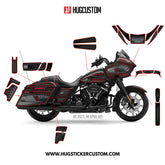 HUGCUSTOM Sticker Kit for Touring RG (FLTRXS/FLTRXST) (2015-2023) - 'Grand Chicano' Design - HUGSTICKERCUSTOM