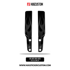 HUGSHIELD Front Fork Cover for Cruiser (FXLRST) 2015-2025 - 'Flame' Design - HUGSTICKERCUSTOM
