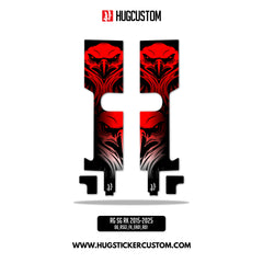 HUGSHIELD Front Fork Cover for Touring SG (FLHXST) 2015-2025 - 'Eagle' Design - HUGSTICKERCUSTOM
