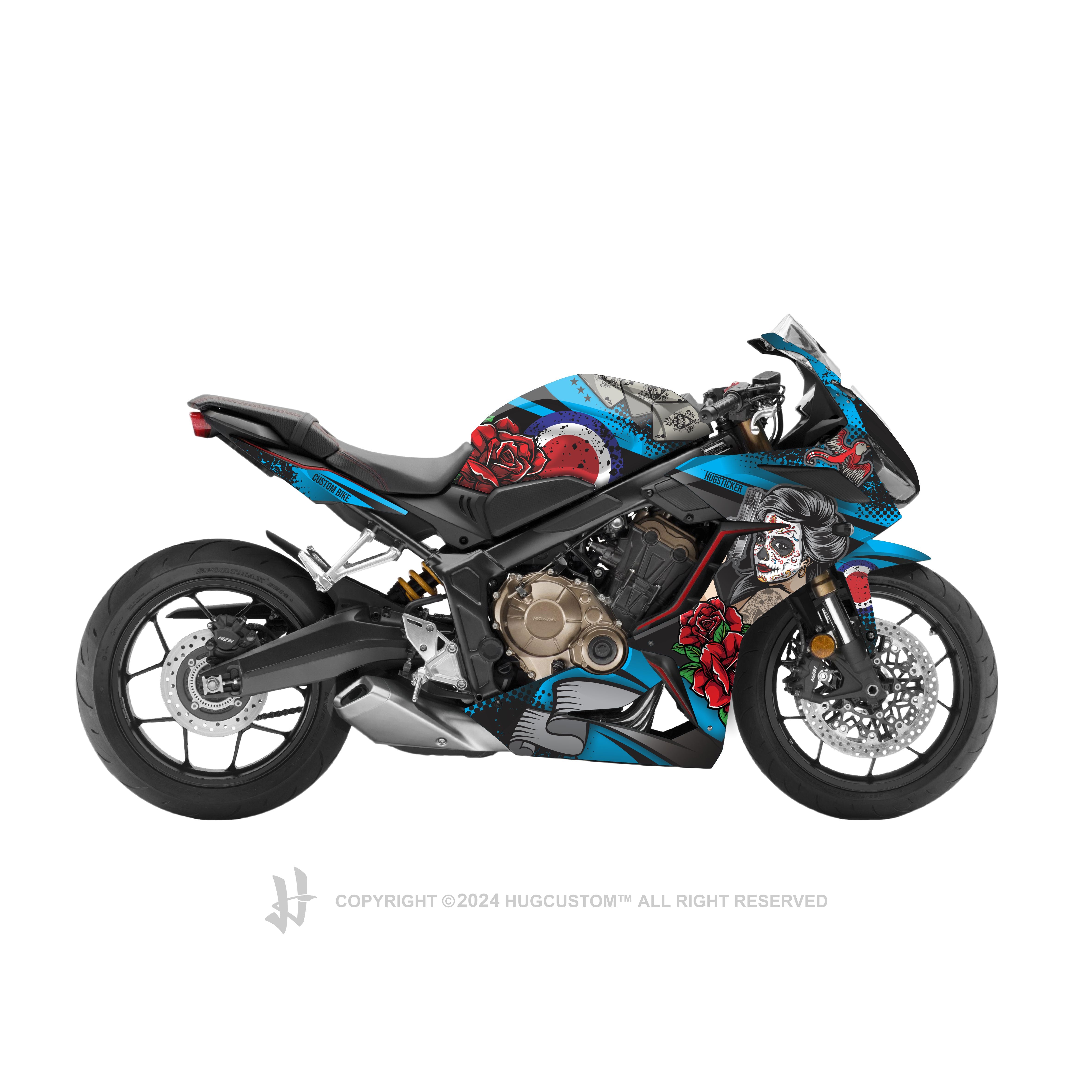 Honda CBR650R 2019-2021 Sticker - 'Old-School' Design - HUGSTICKERCUSTOM
