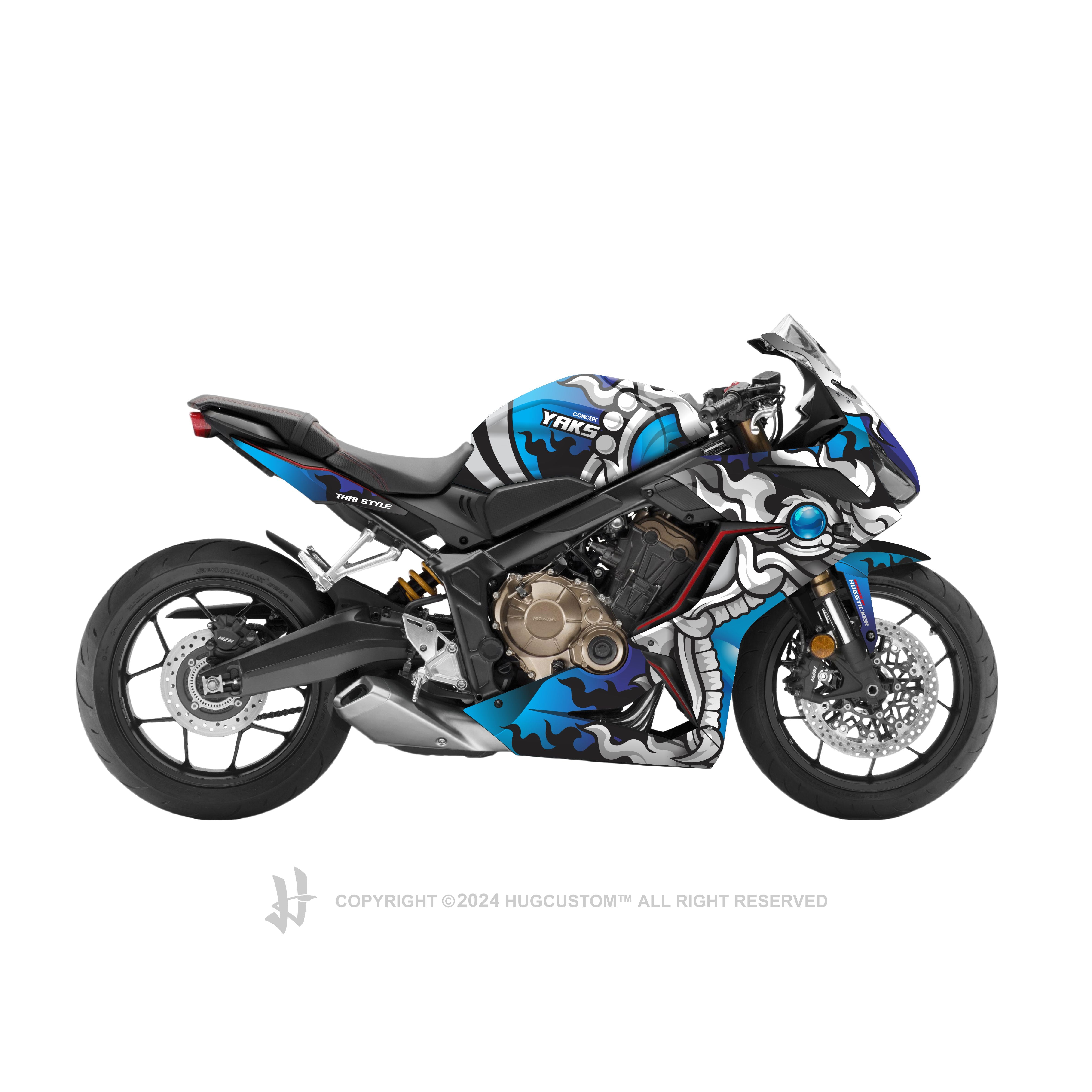 Honda CBR650R 2019-2021 Sticker - 'Yak' Design - HUGSTICKERCUSTOM