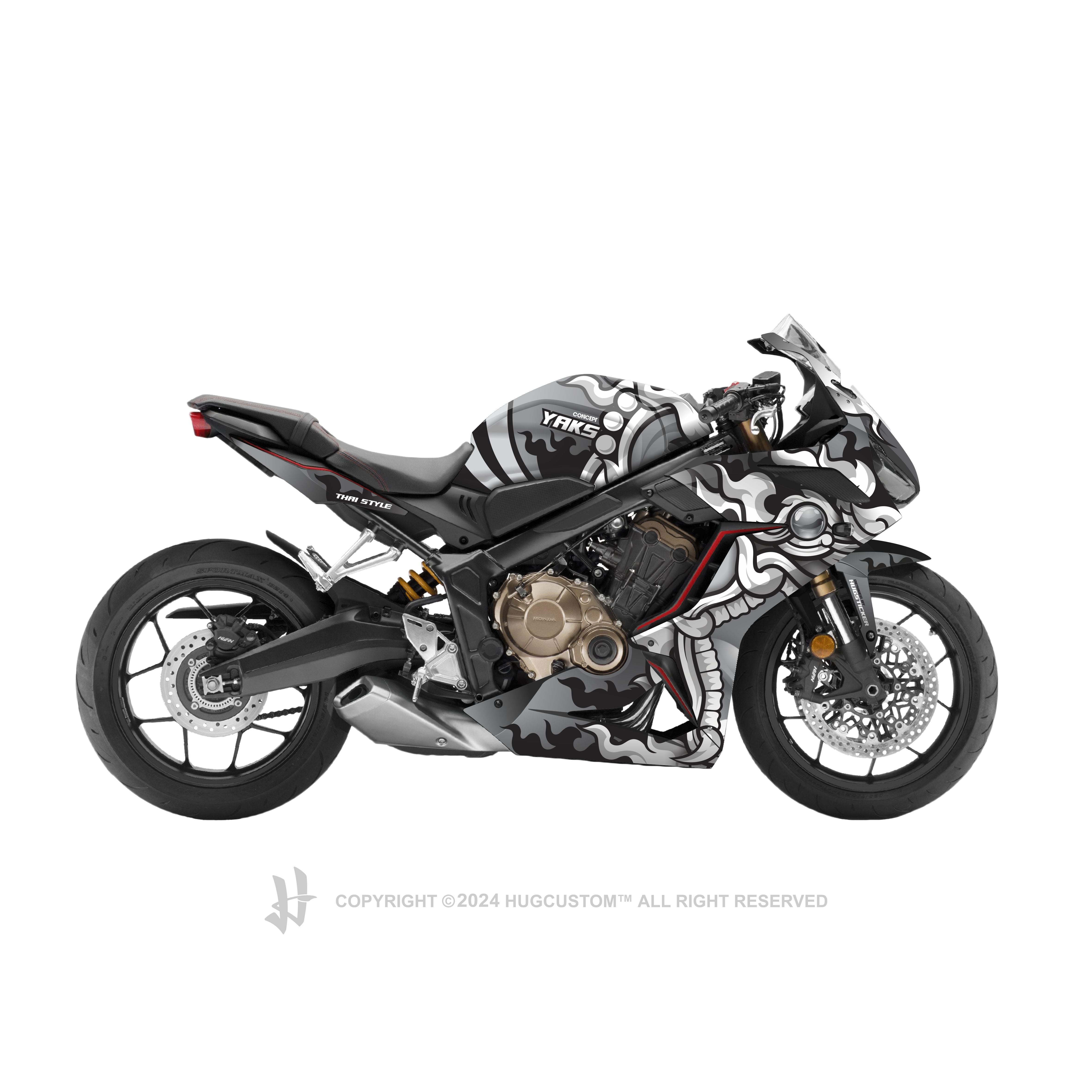 Honda CBR650R 2019-2021 Sticker - 'Yak' Design - HUGSTICKERCUSTOM
