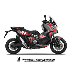 Honda X-ADV 750 2017-2024 Sticker - 'Blaze Fury' Design - HUGSTICKERCUSTOM