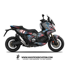 Honda X-ADV 750 2017-2024 Sticker - 'Blaze Fury' Design - HUGSTICKERCUSTOM