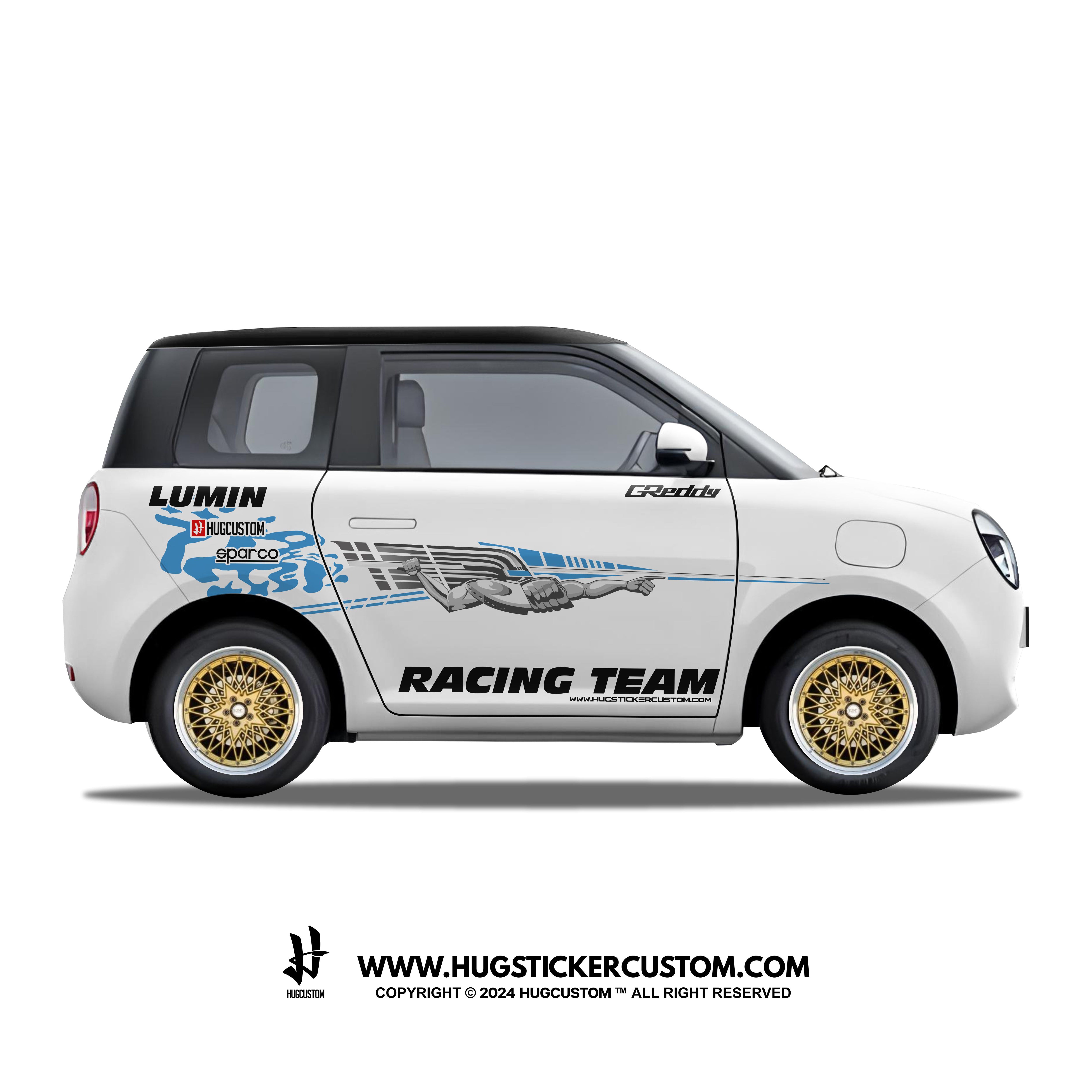 LUMIN Racing Concept "Fury Fracture" Sticker Kit - HUGSTICKERCUSTOM
