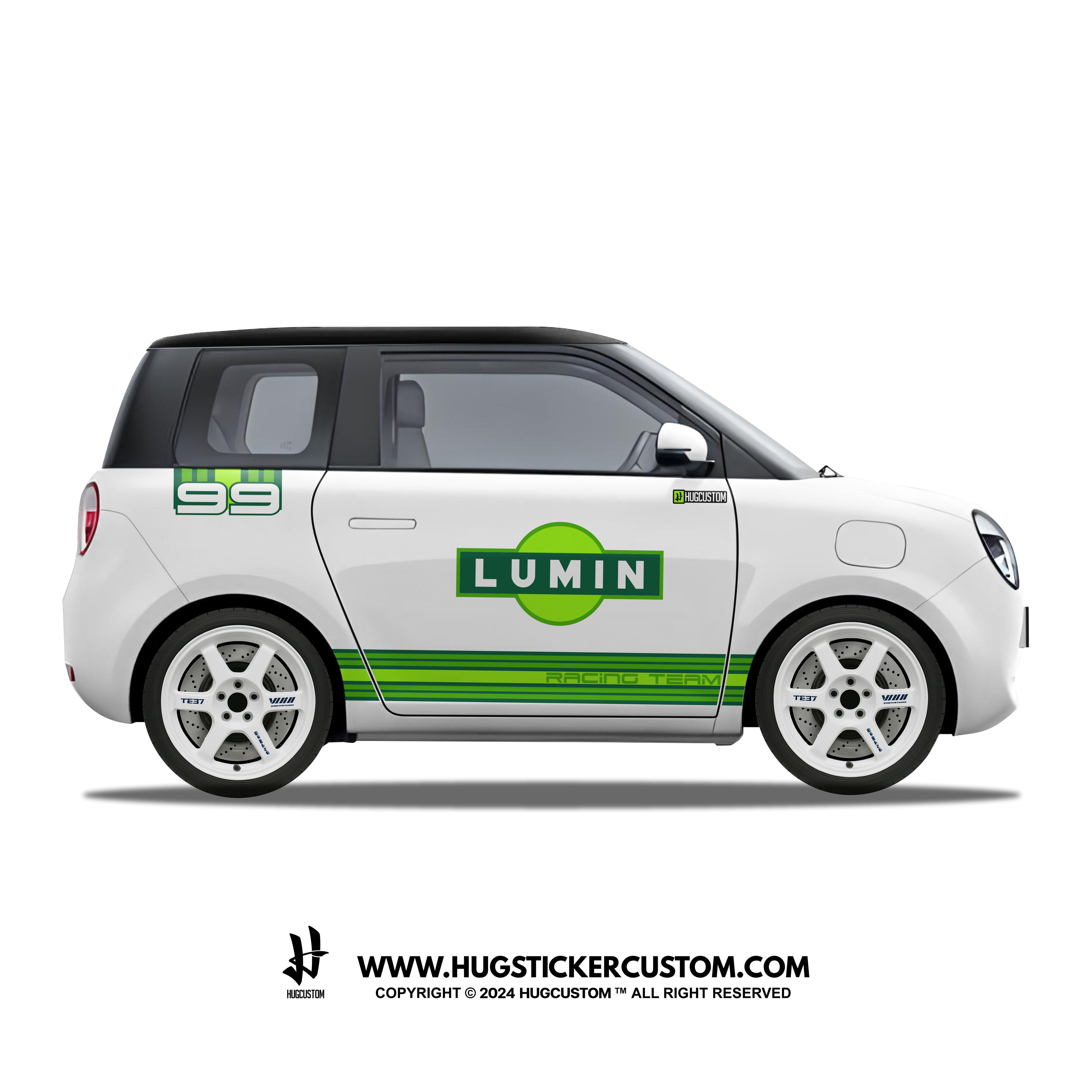 LUMIN Racing Concept "Rising Sunline" Sticker Kit - HUGSTICKERCUSTOM