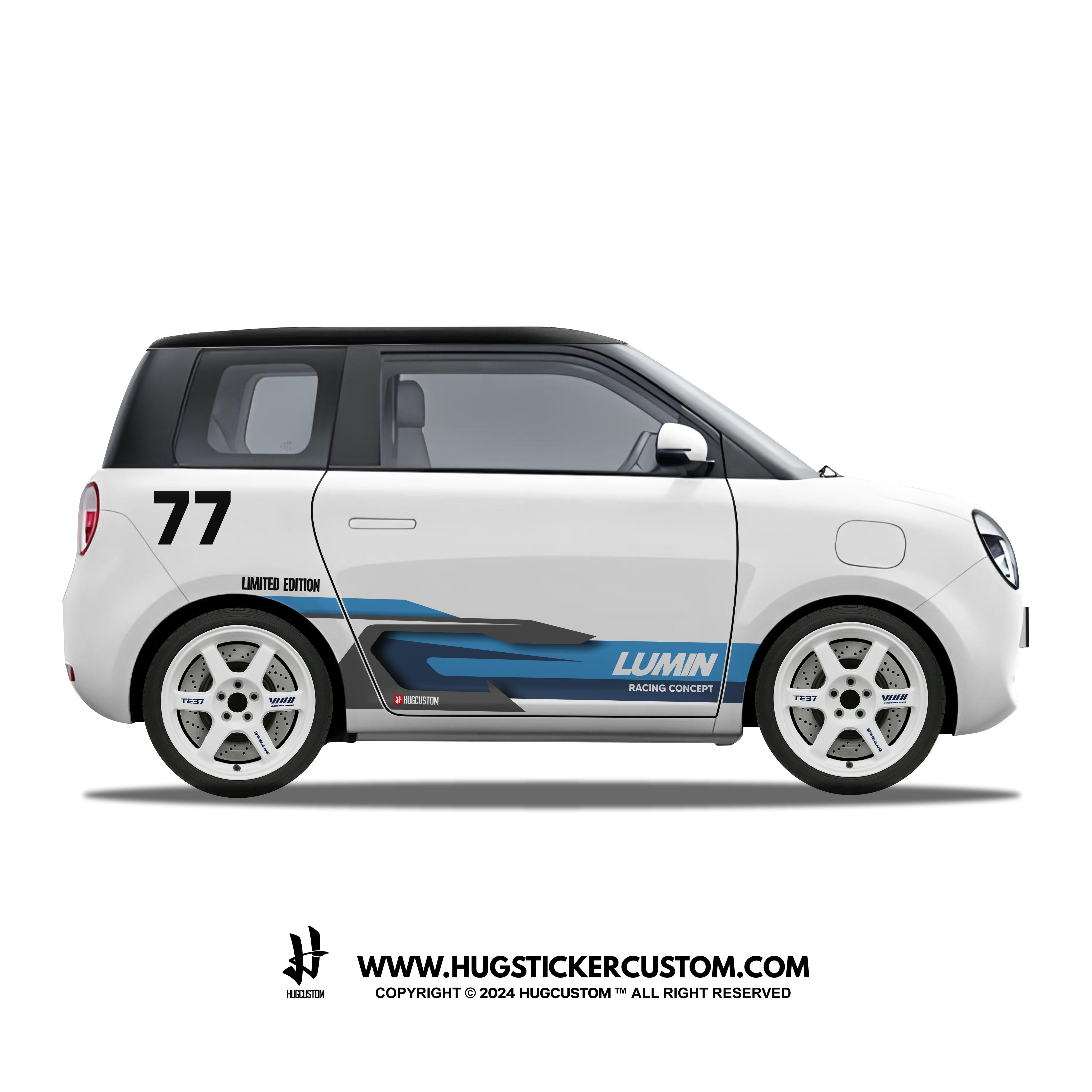 LUMIN Racing Concept "Spectrum Strike" Sticker Kit - HUGSTICKERCUSTOM