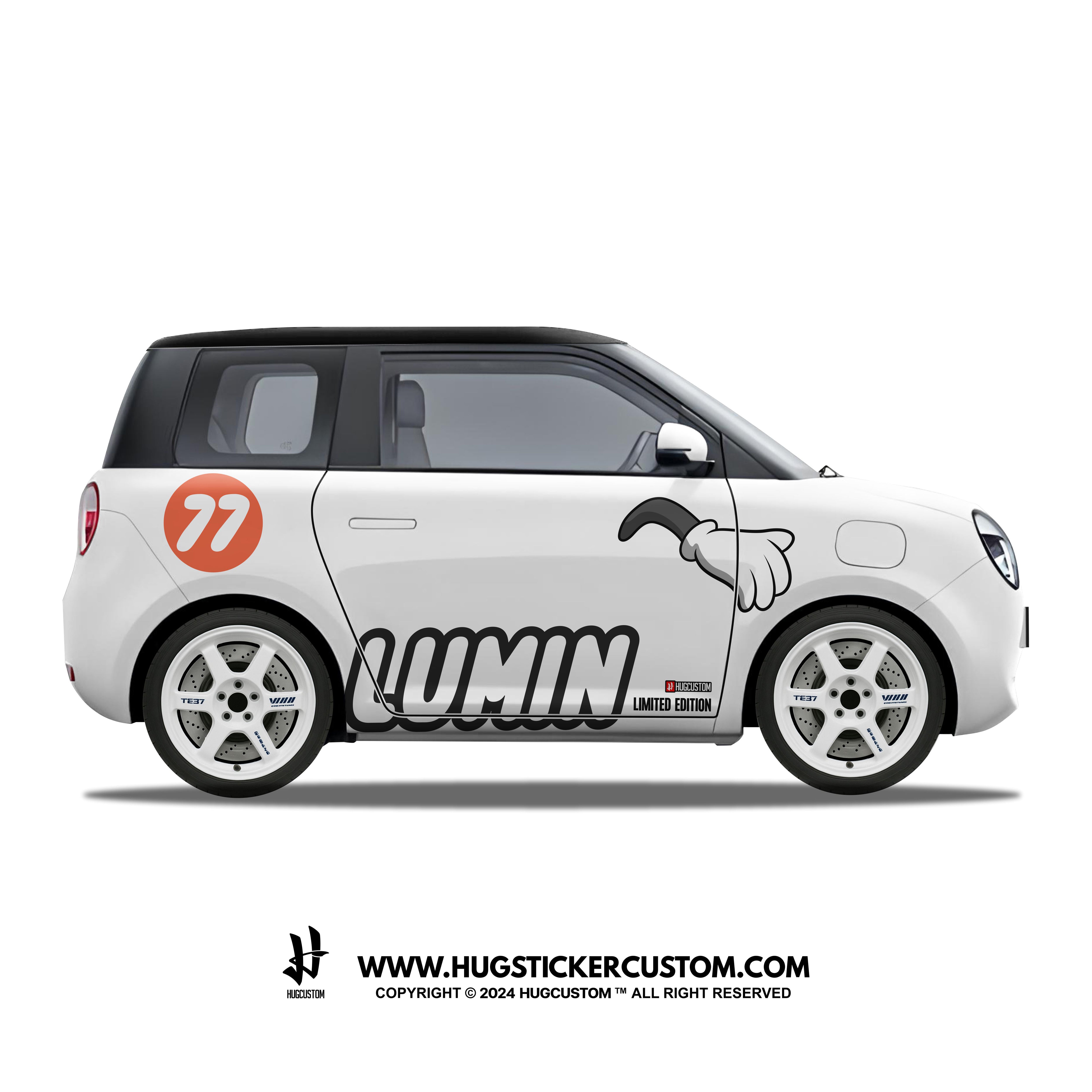 LUMIN Racing Concept "The Hands" Sticker Kit - HUGSTICKERCUSTOM