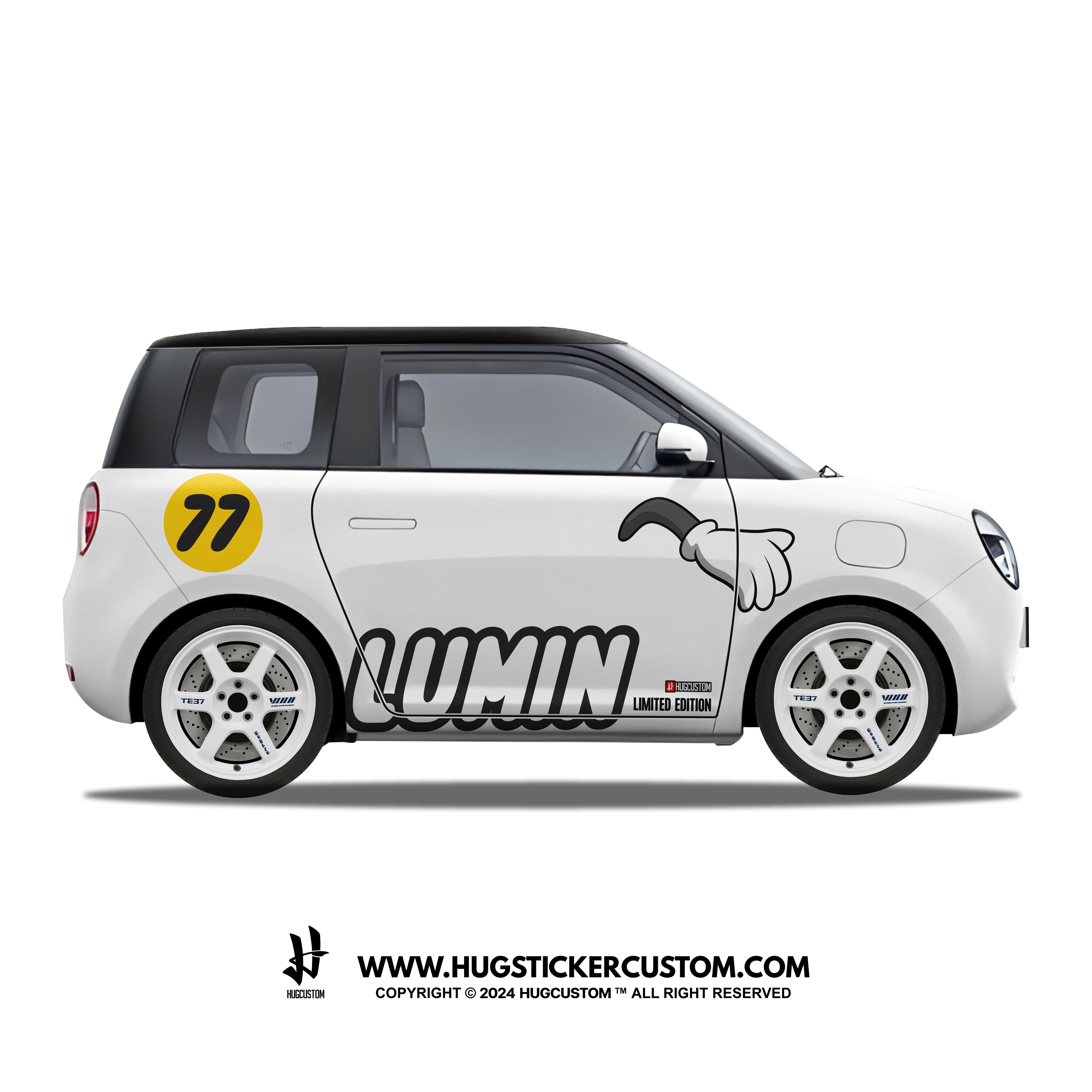 LUMIN Racing Concept "The Hands" Sticker Kit - HUGSTICKERCUSTOM