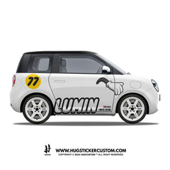 LUMIN Racing Concept "The Hands" Sticker Kit - HUGSTICKERCUSTOM