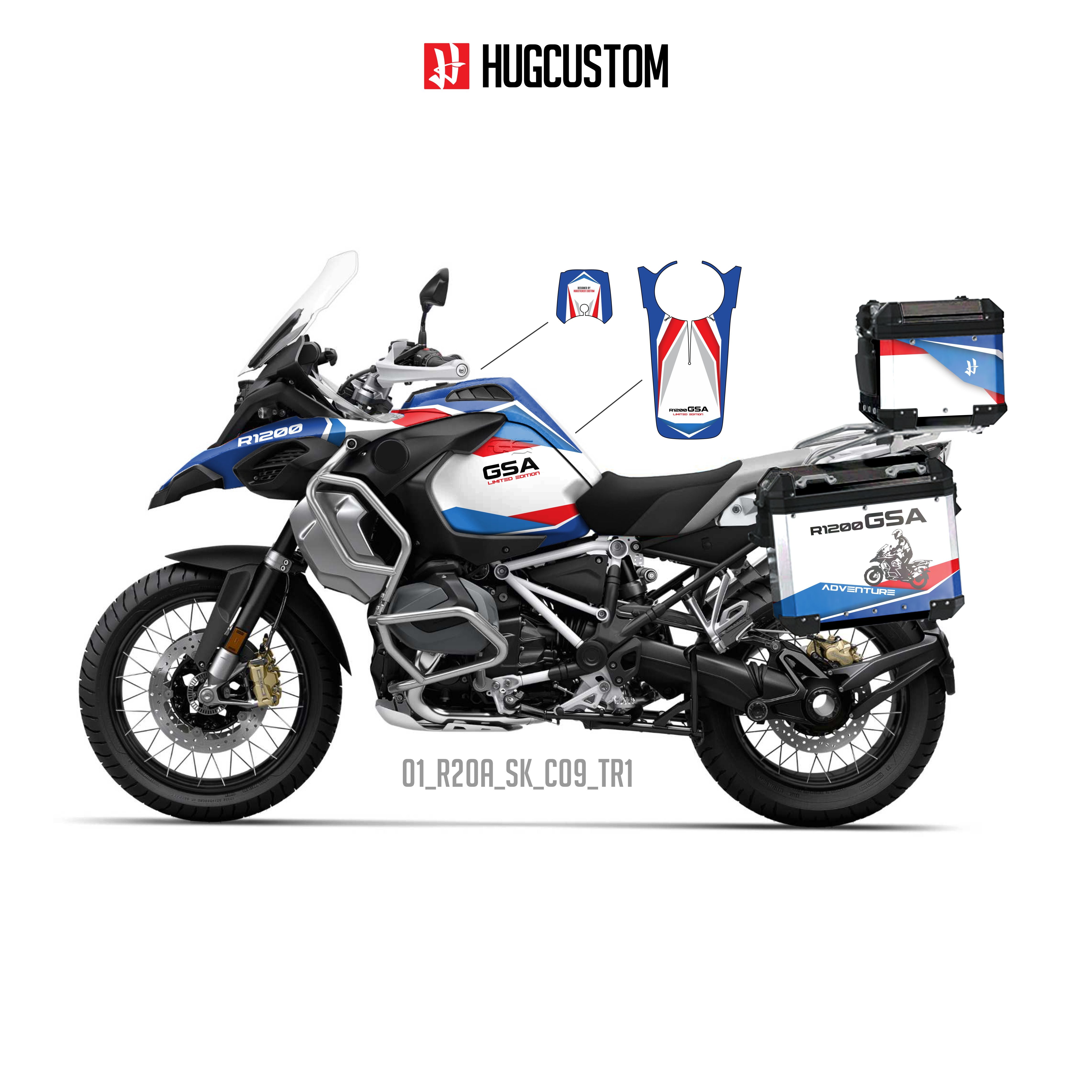R1200/1250GS Adventure 2014-2025 Sticker Kit – 'Rally Heritage' Design