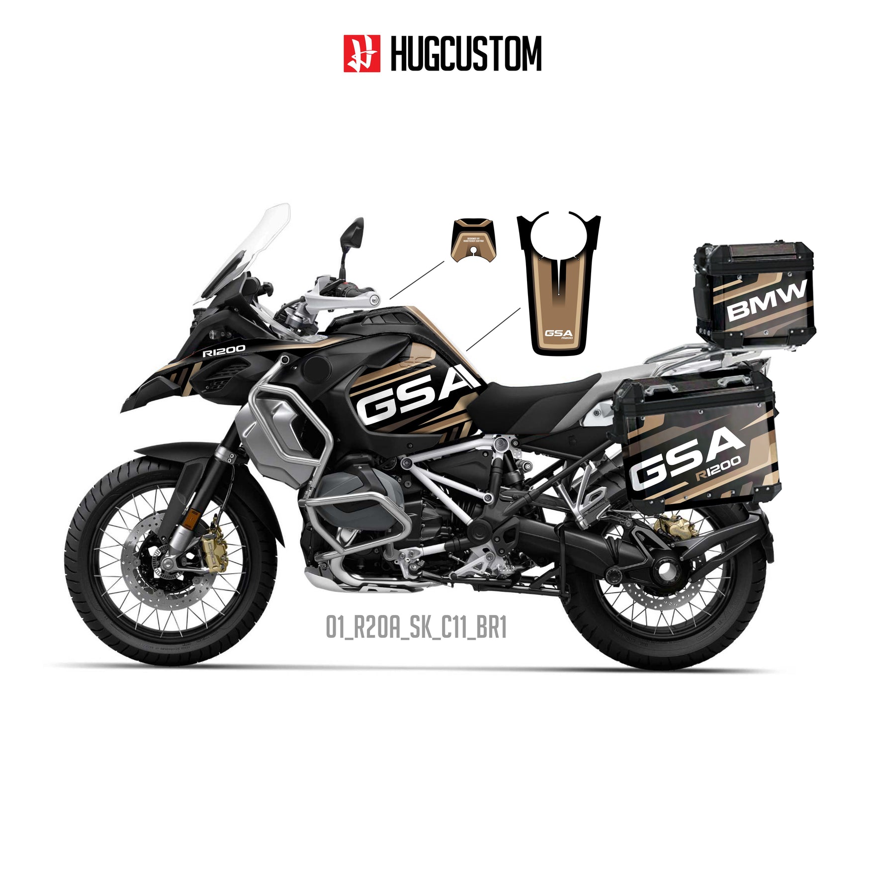 R1200/1250GS Adventure 2014-2025 Sticker Kit – 'Apex Color' Design