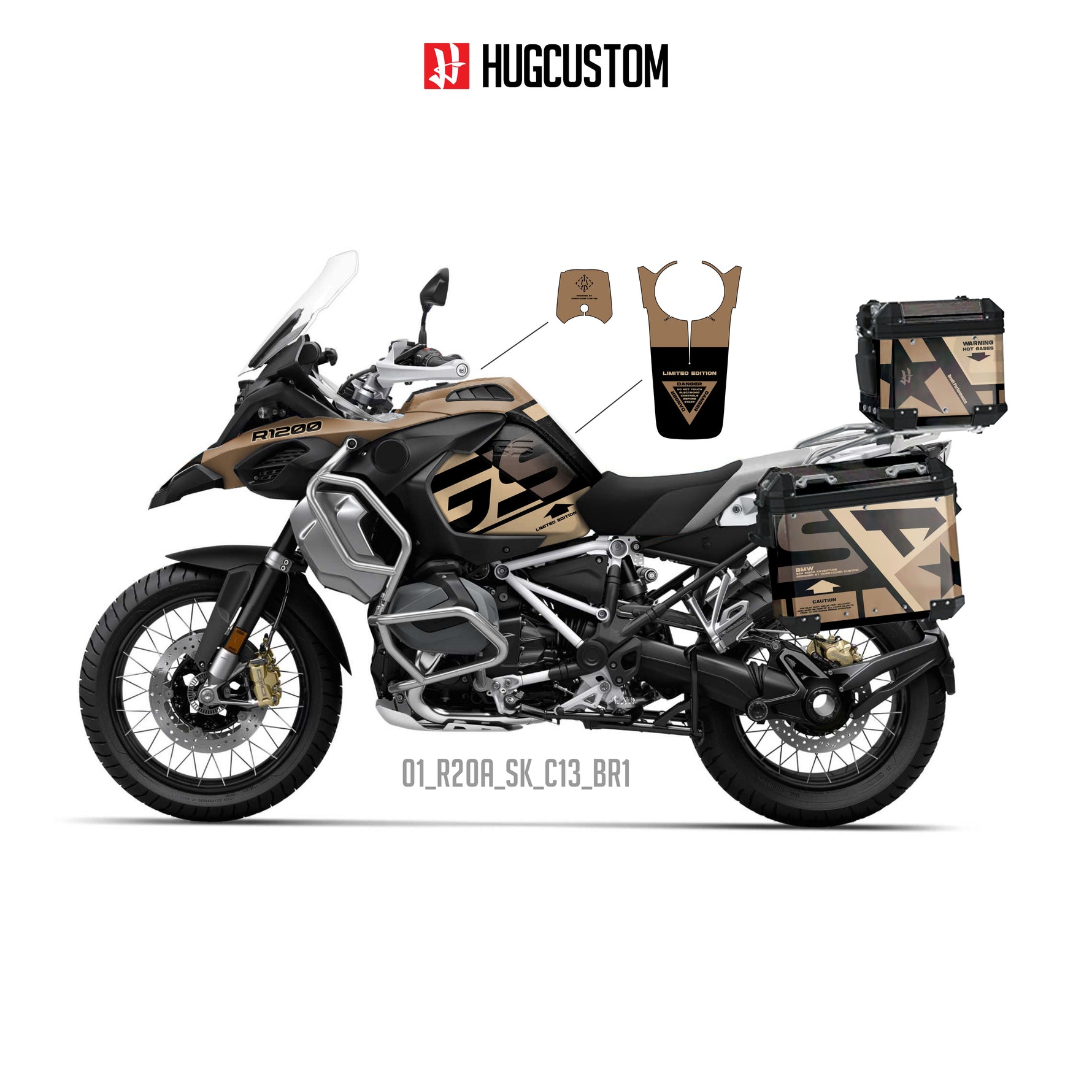 R1200/1250GS Adventure 2014-2025 Sticker Kit – 'Iron Protocol' Design