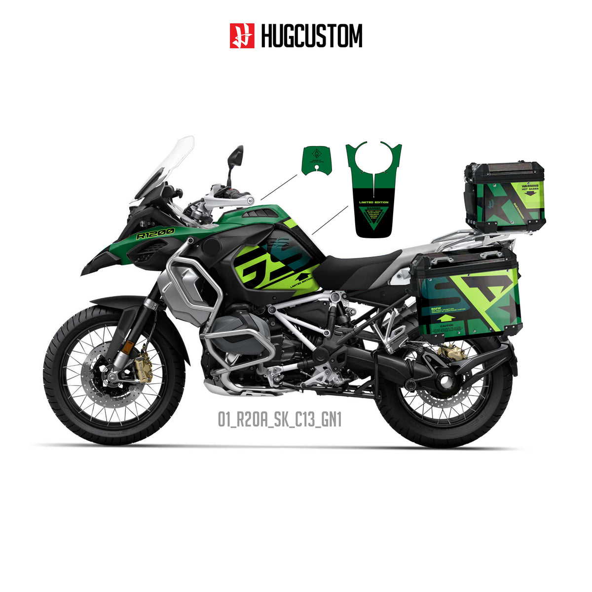 R1200/1250GS Adventure 2014-2025 Sticker Kit – 'Iron Protocol' Design
