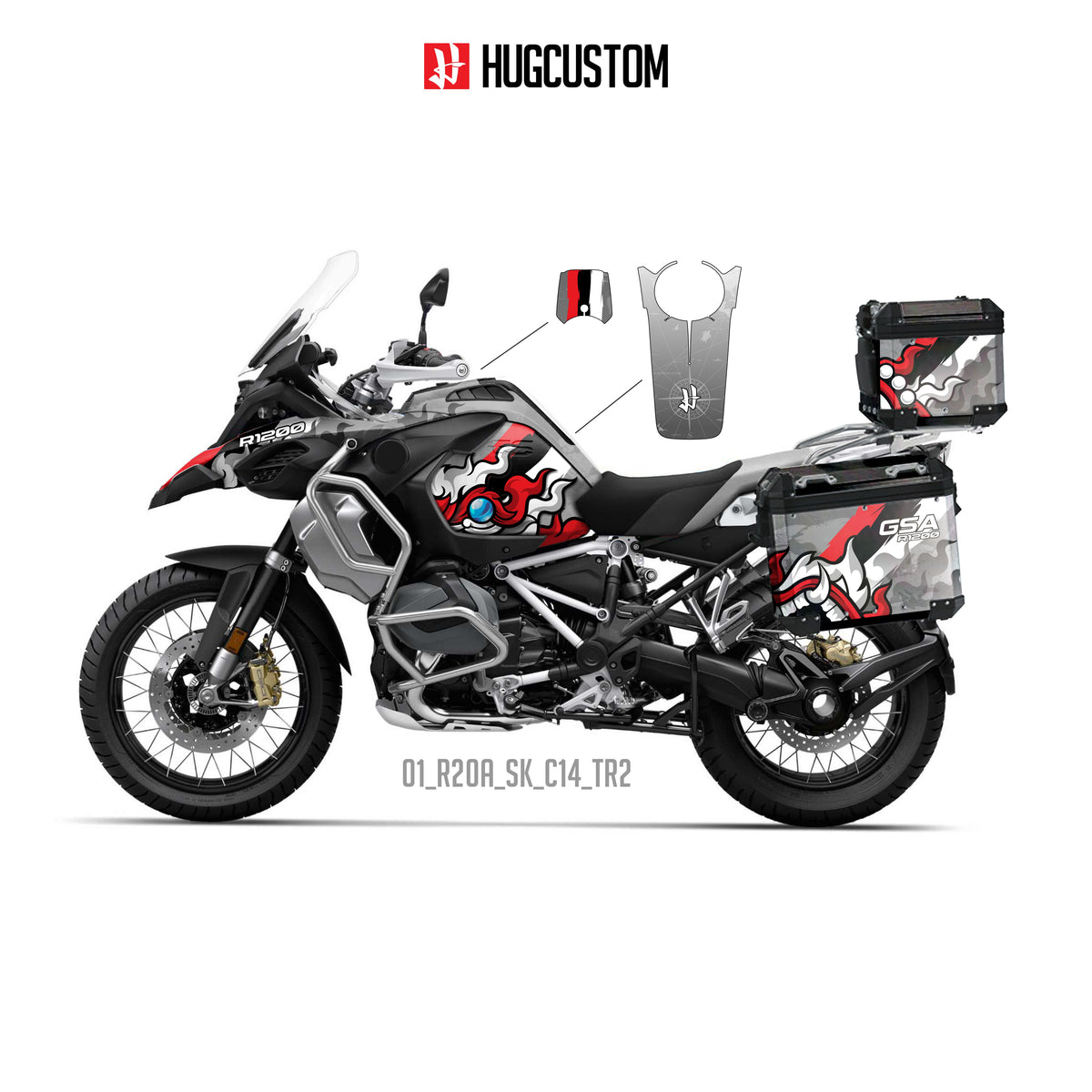 R1200/1250GS Adventure 2014-2025 Sticker Kit – 'Yak' Design