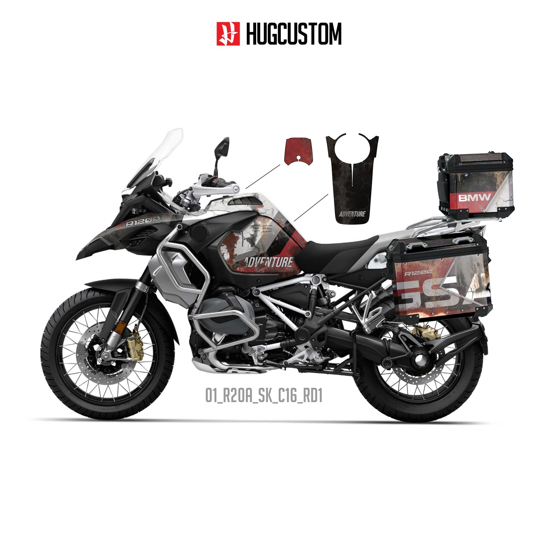 R1200/1250GS Adventure 2014-2025 Sticker Kit – 'Rally Patina' Design