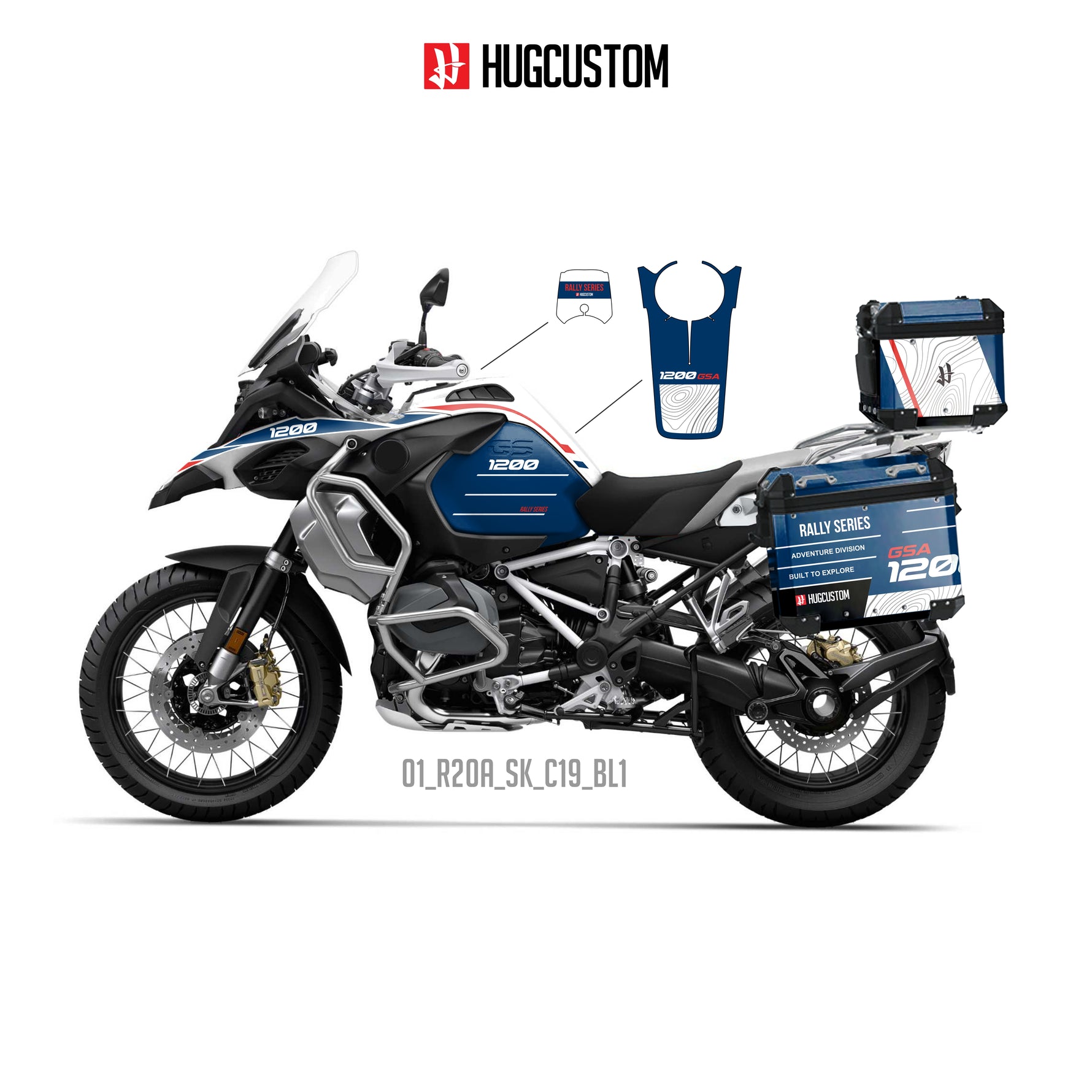 R1200/1250GS Adventure 2014-2025 Sticker Kit – 'Expedition 12' Design