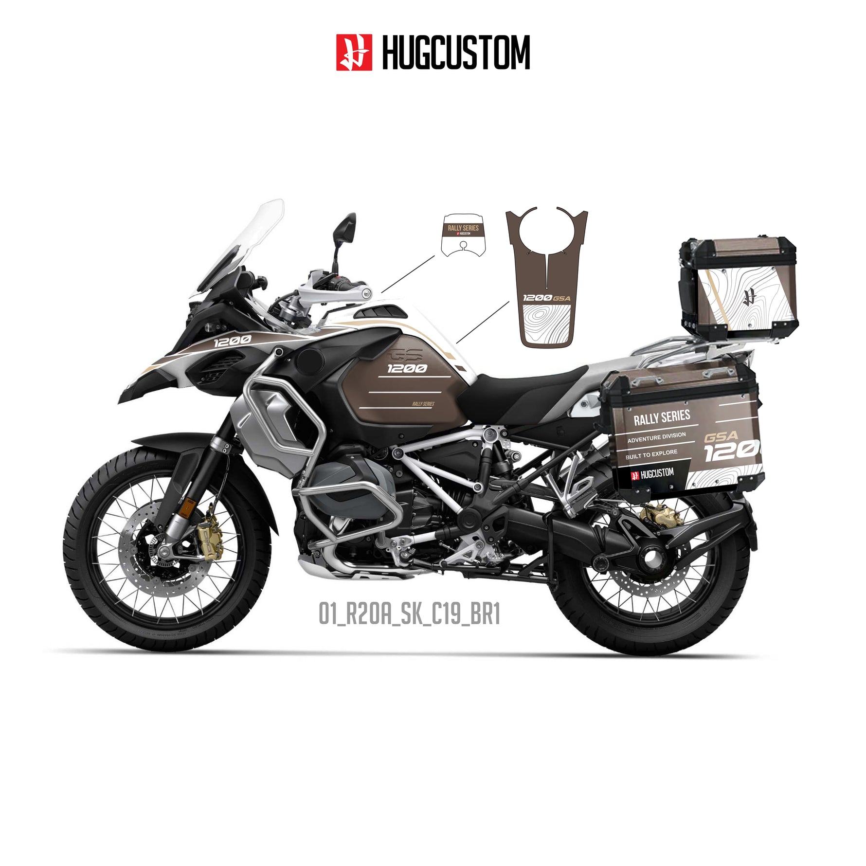 R1200/1250GS Adventure 2014-2025 Sticker Kit – 'Expedition 12' Design