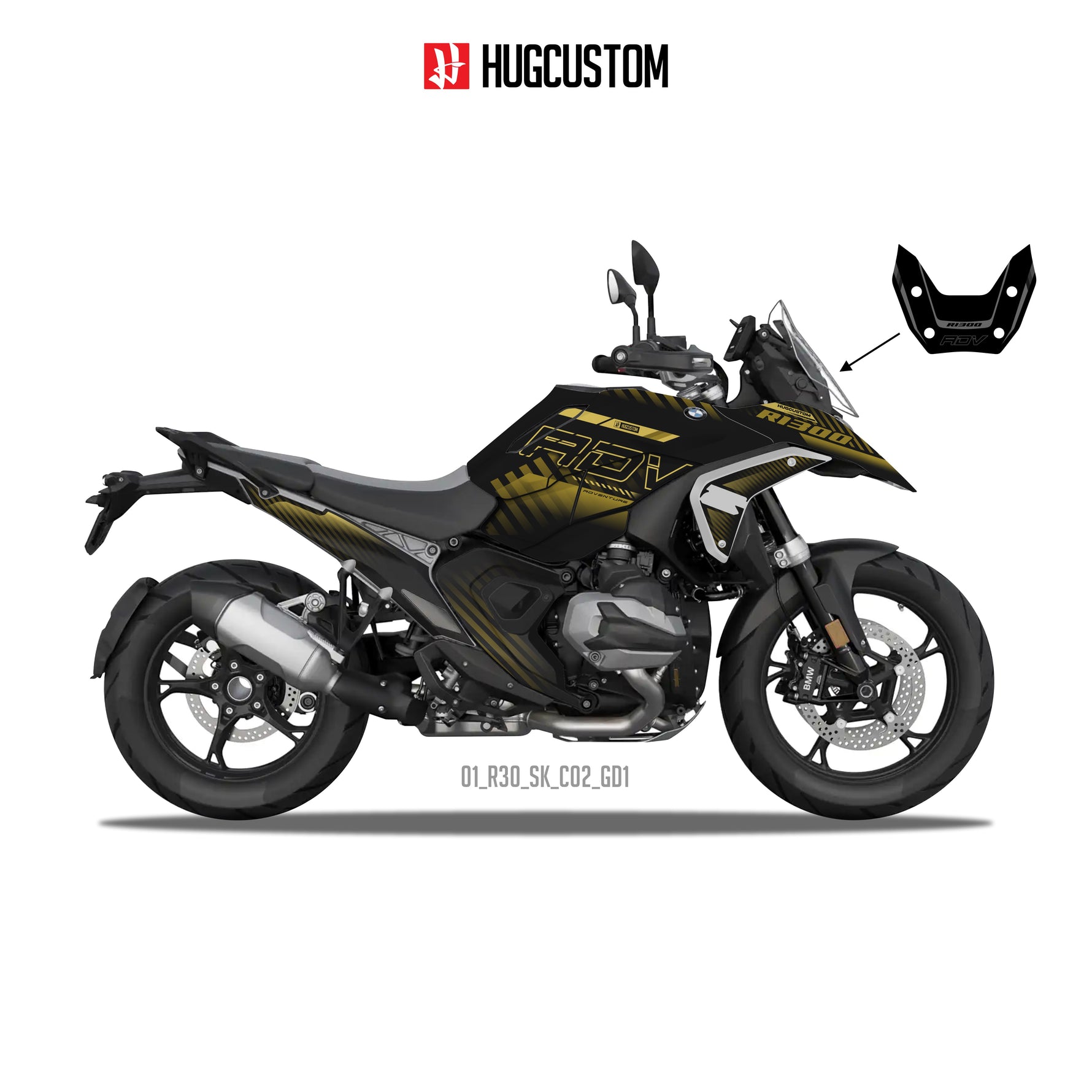R1300GS 2024-2025 Sticker Kit – 'Stealth' Design