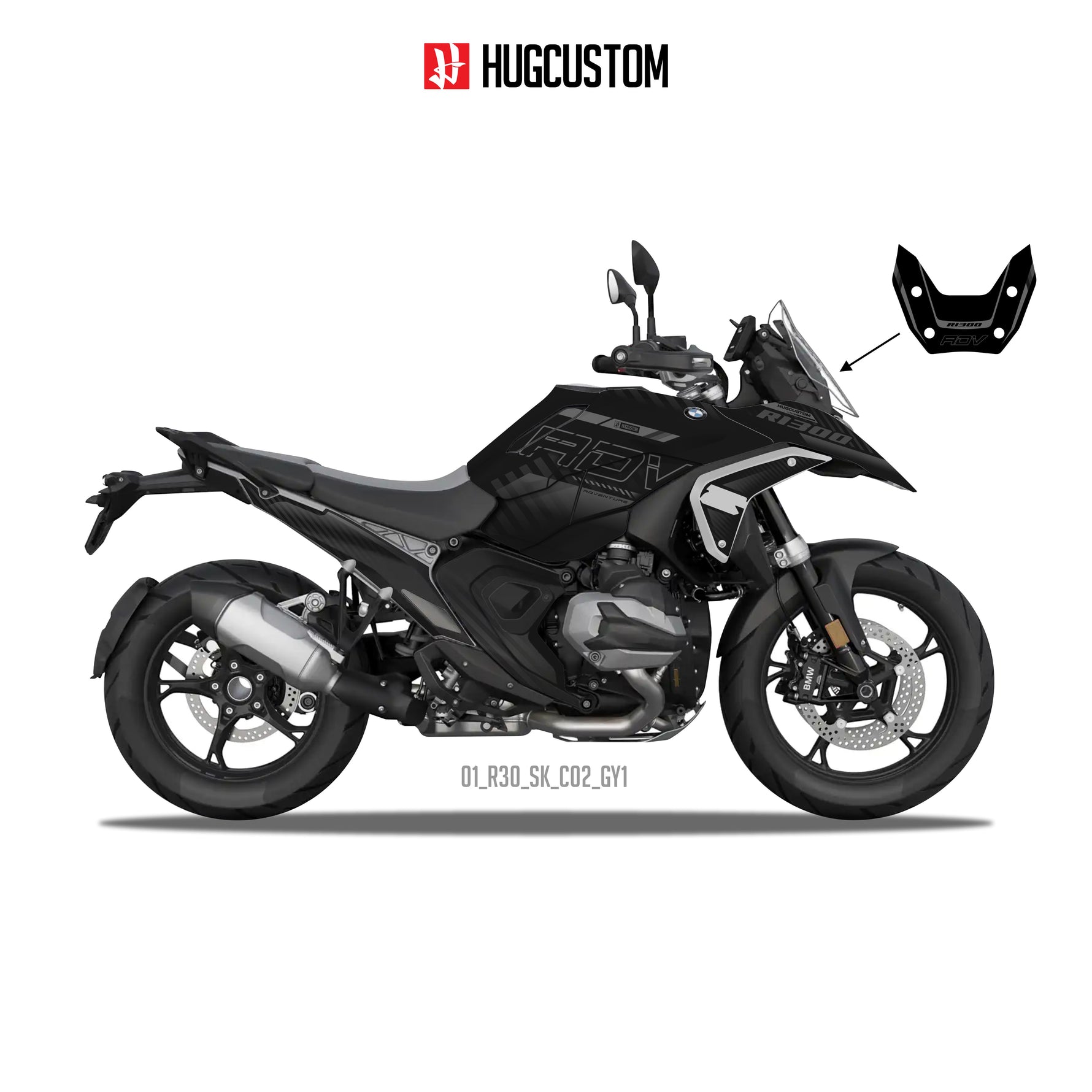 R1300GS 2024-2025 Sticker Kit – 'Stealth' Design