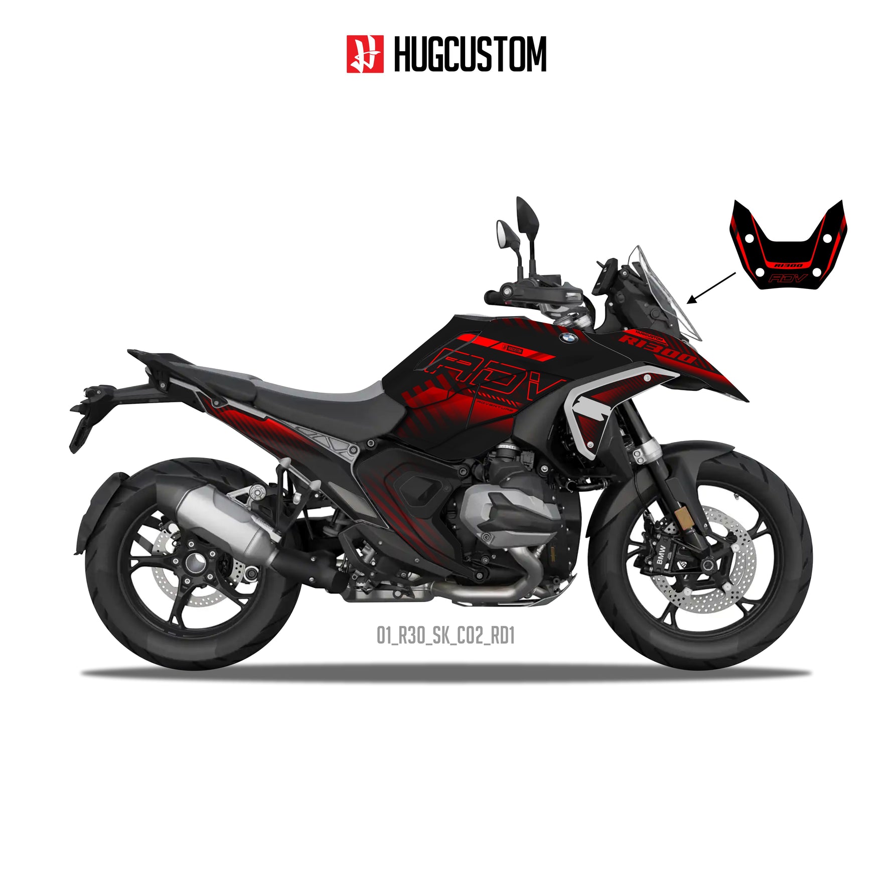 R1300GS 2024-2025 Sticker Kit – 'Stealth' Design