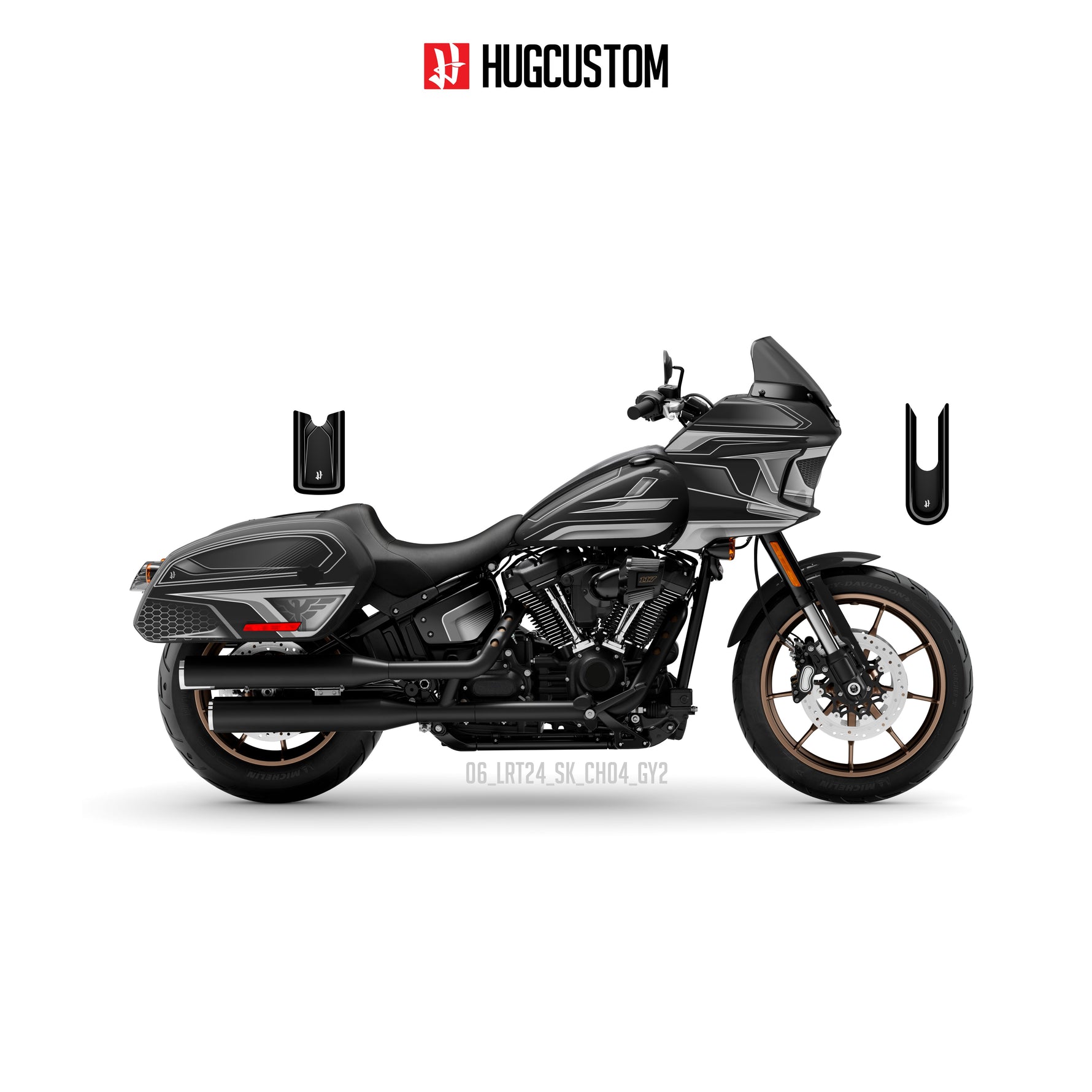Sticker Kit for Cruiser LRST (FXLRST) (2017-2026) - 'Wolf V.2' Design