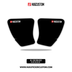 HUGSHIELD Media Door for Touring RG SG / CVO (FLTRXST FLHXST) 2015-2023 - 'Black' Design - HUGSTICKERCUSTOM 