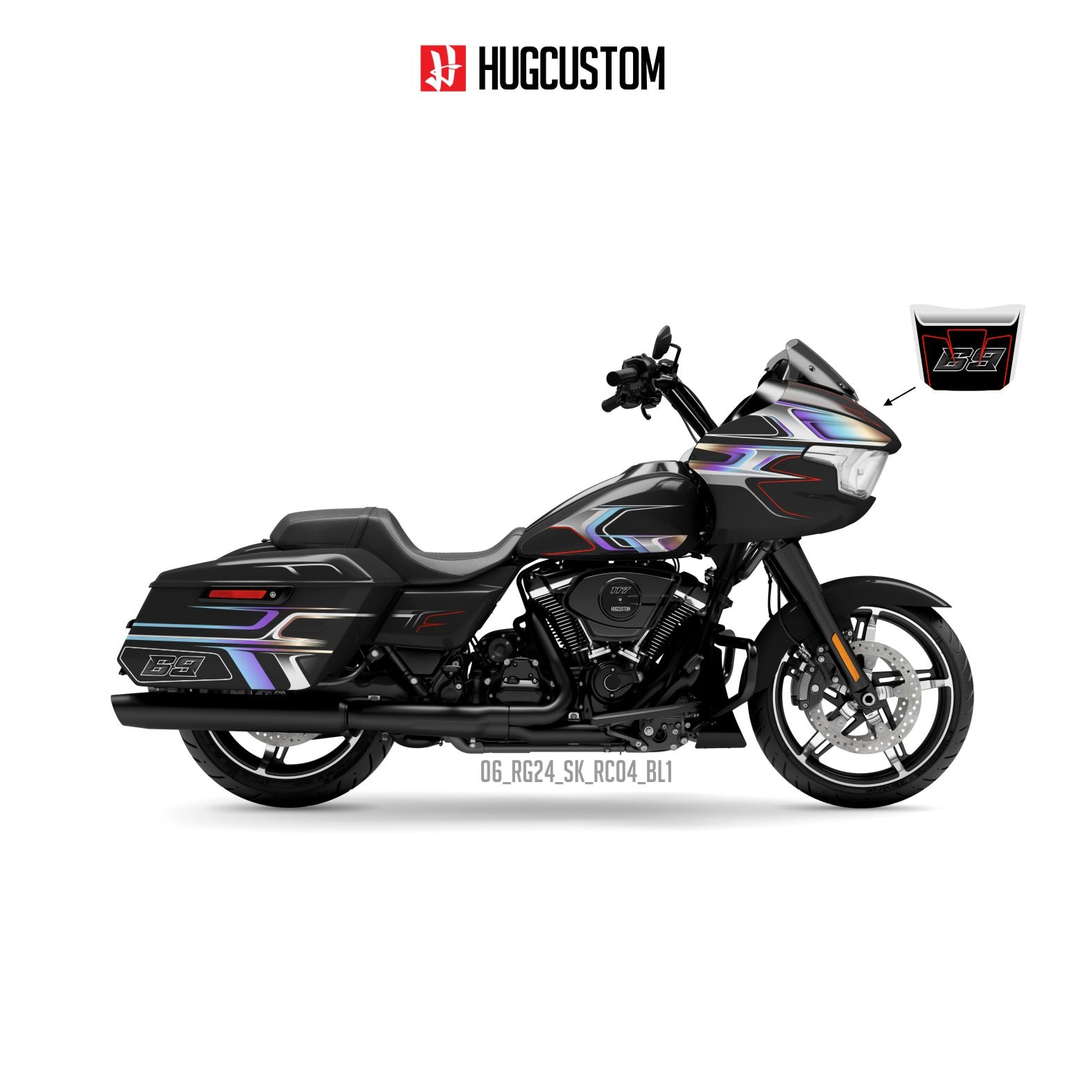 Sticker Kit for Touring RG (FLTRX) (2024-2026) - 'Spectre' Design)