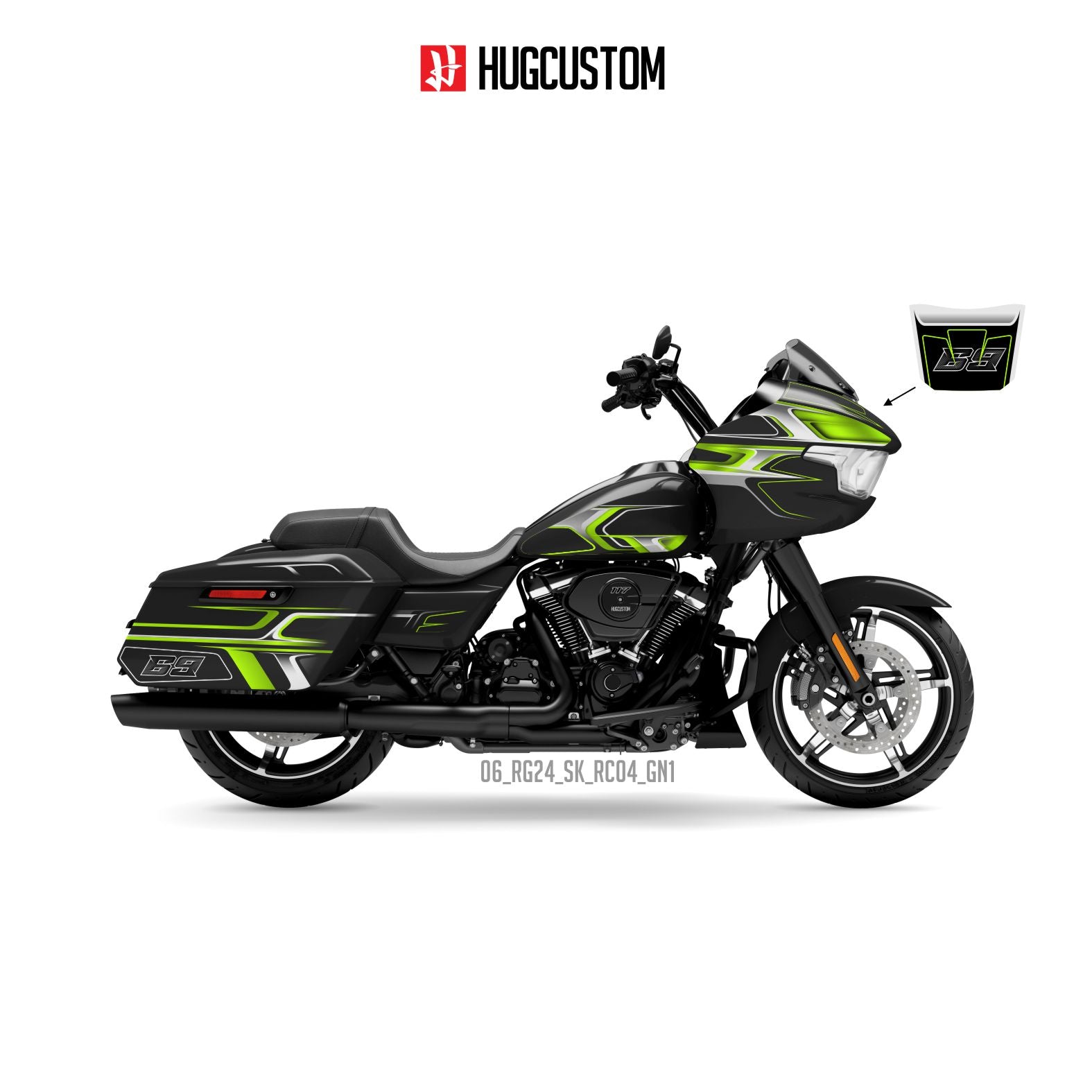 Sticker Kit for Touring RG (FLTRX) (2024-2026) - 'Spectre' Design)