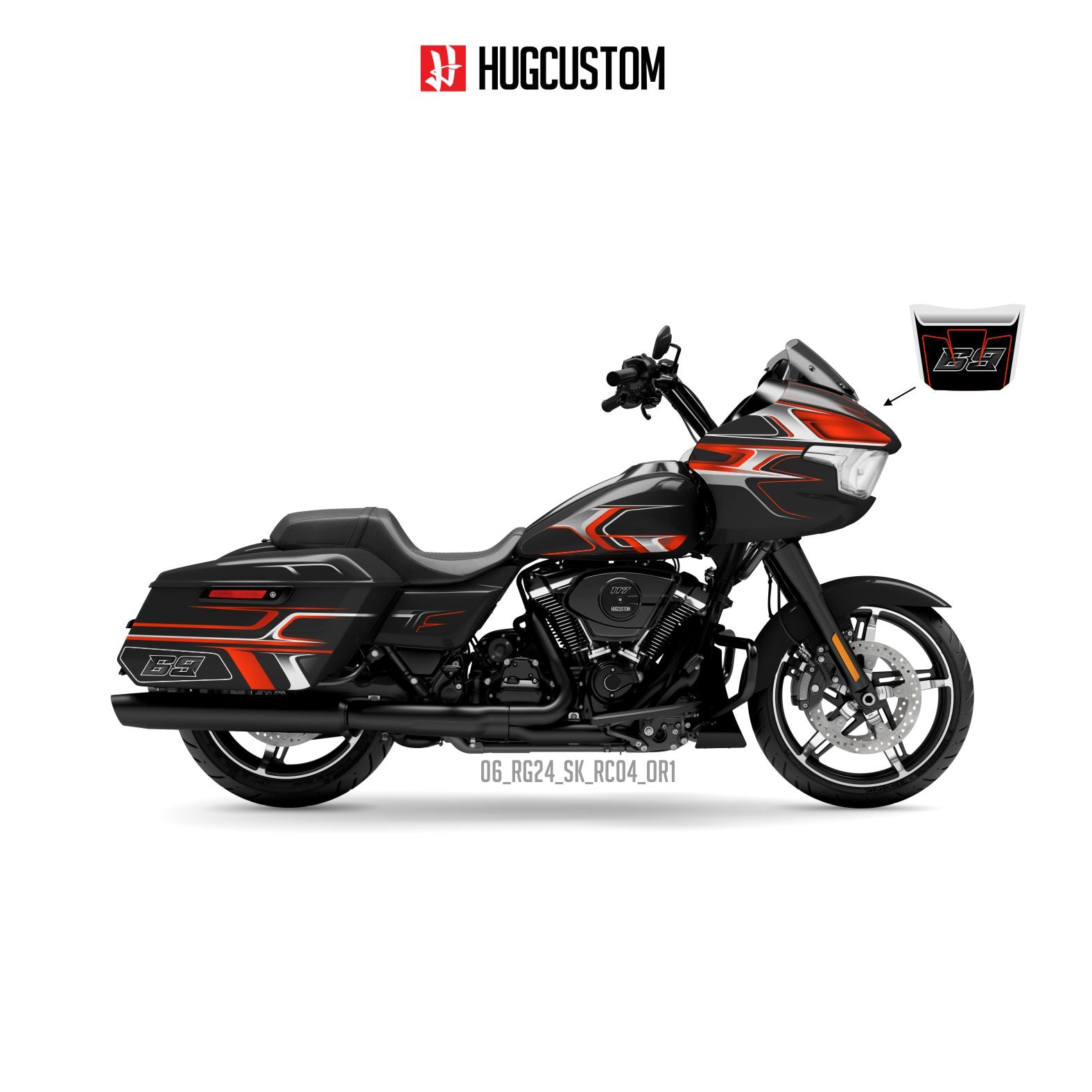 Sticker Kit for Touring RG (FLTRX) (2024-2026) - 'Spectre' Design)