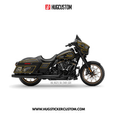 HUGCUSTOM Sticker Kit for Touring SG (FLHX) (2015-2023) - 'Chicano' Design - HUGSTICKERCUSTOM 