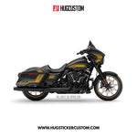 Sticker Kit for Touring SG (FLHXS/FLHXST) (2015-2023) - 'Velocity GT' Design