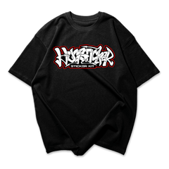 Hugstudio original Oversized Cotton T-shirt 'Hug 12th Anniversary' - HUGSTICKERCUSTOM 