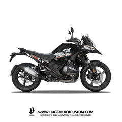 BMW R 1300 GS 2024 Sticker – 'World Map' Design - HUGSTICKERCUSTOM 