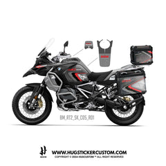 BMW R1200/1250 GS & GS Adventure Sticker – 'Mountain' Design - HUGSTICKERCUSTOM 