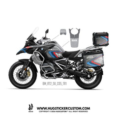 BMW R1200/1250 GS & GS Adventure Sticker – 'Mountain' Design - HUGSTICKERCUSTOM 