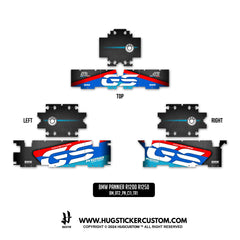 BMW R1200/1250 GS & GS Adventure Sticker – 'Rally' Design - HUGSTICKERCUSTOM 