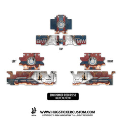 BMW R1200/1250 GS & GS Adventure Sticker – 'Rust Adventure' Design - HUGSTICKERCUSTOM 