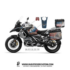 BMW R1200/1250 GS & GS Adventure Sticker – 'Rust Adventure' Design - HUGSTICKERCUSTOM 