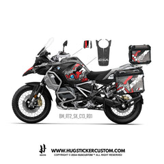 BMW R1200/1250 GS & GS Adventure Sticker – 'Yaks' Design - HUGSTICKERCUSTOM 