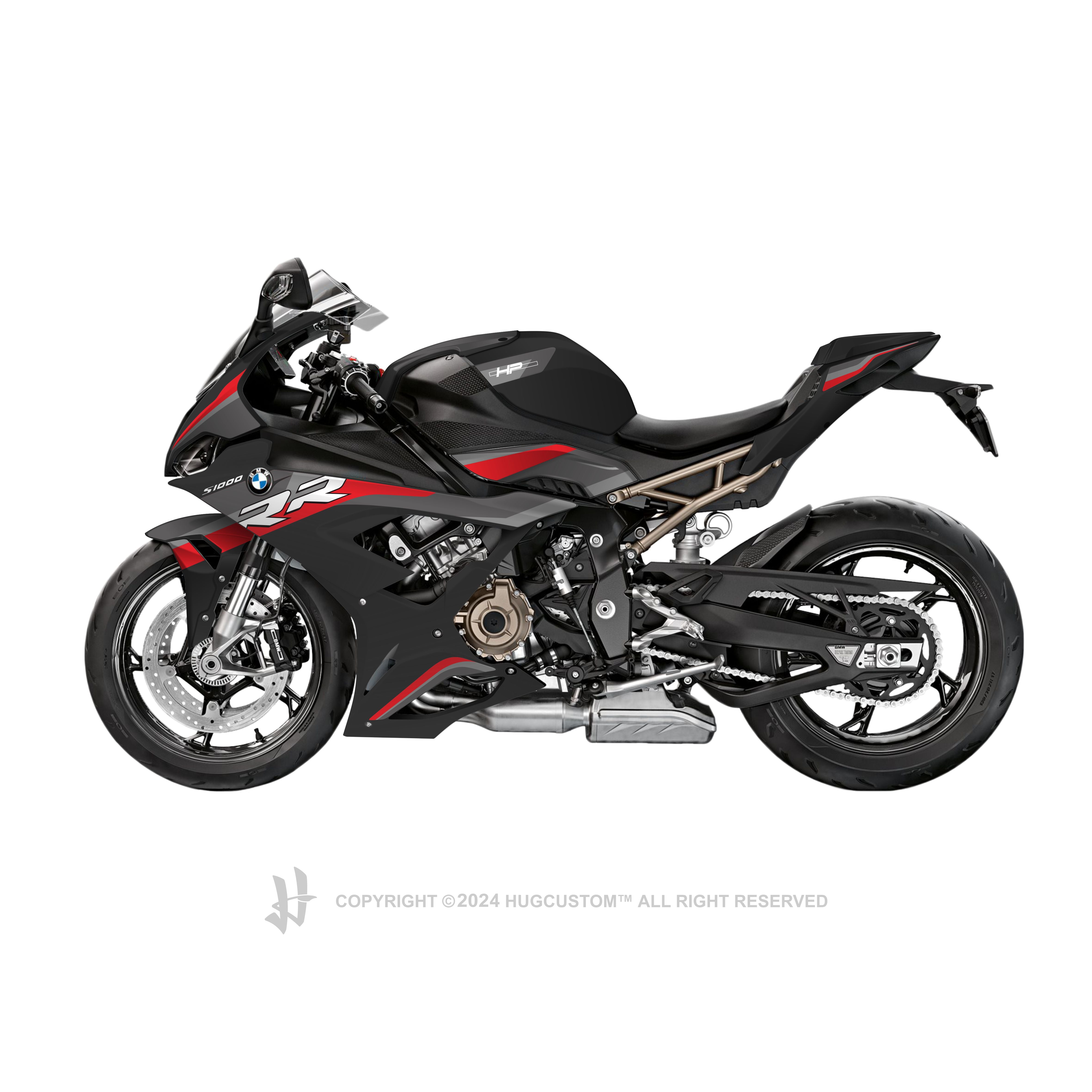 BMW S 1000 RR 2020-2023 Sticker - 'Tri Color' Design - HUGSTICKERCUSTOM 