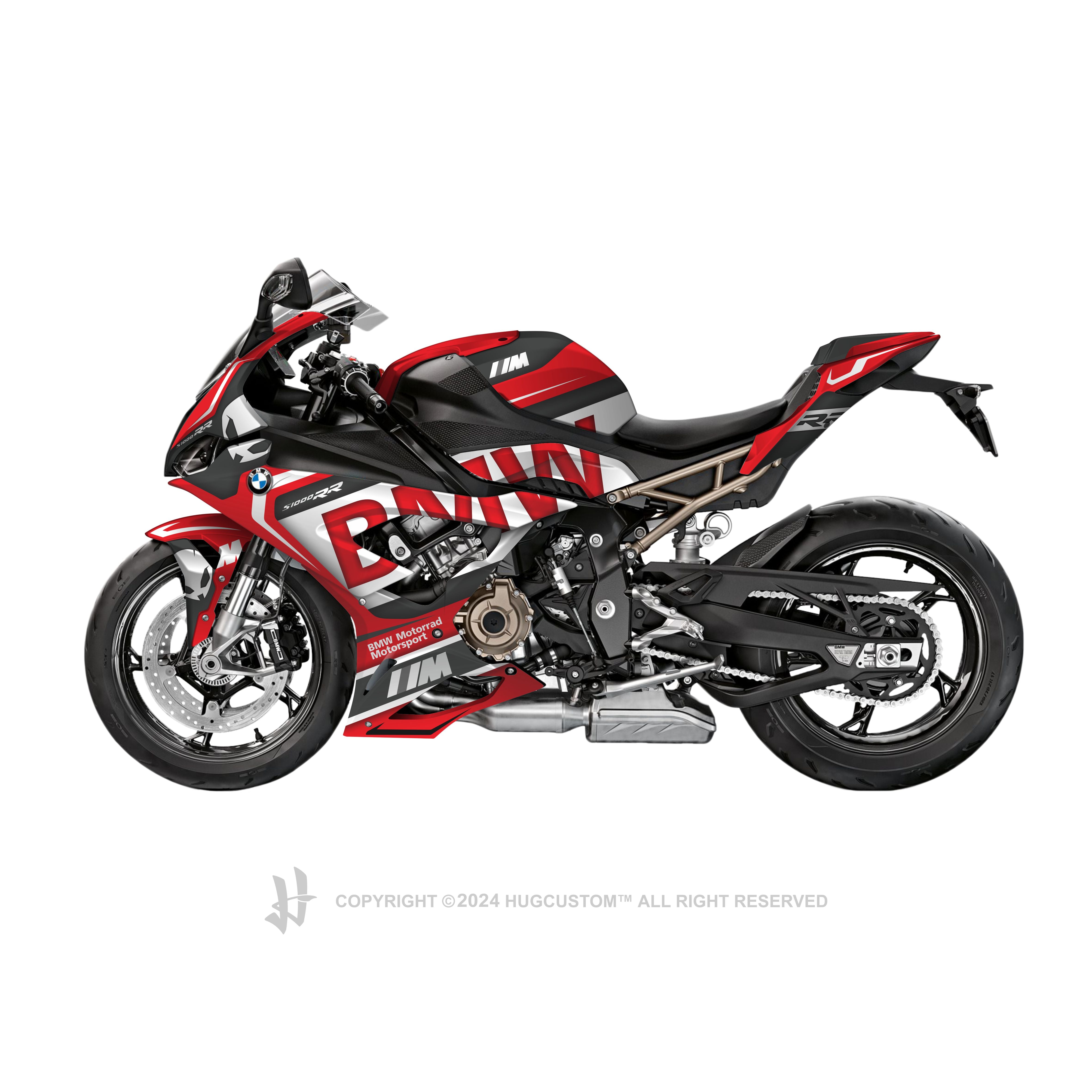 BMW S 1000 RR 2020-2023 Sticker - 'M Style' Design - HUGSTICKERCUSTOM 