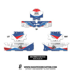 BMW R1200/1250 GS & GS Adventure Sticker – 'HP' Design - HUGSTICKERCUSTOM 