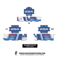 Pannier Sticker for BMW GS & GS Adventure 1200/1250 'Trophy 1' Design - HUGSTICKERCUSTOM 
